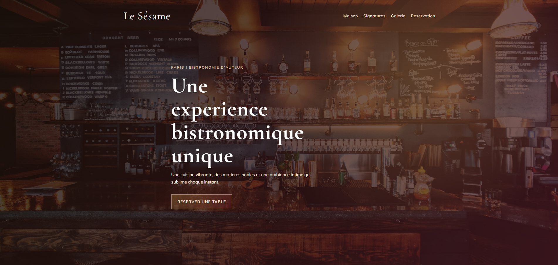 Site vitrine Le Sesame